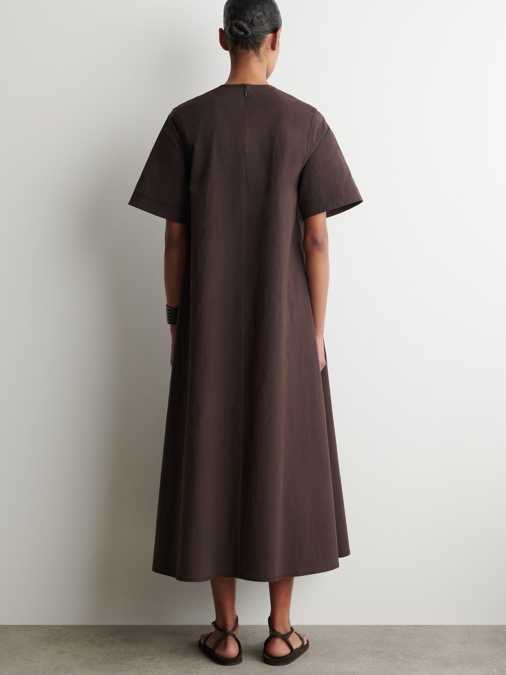 NWT (size 10) COS RAW-CUT COTTON MIDI DRESS - Picture 3 of 9